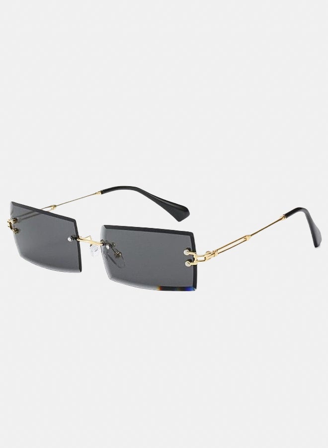 korico Lumos in Black Rimless Square Sunglasses - Image 1